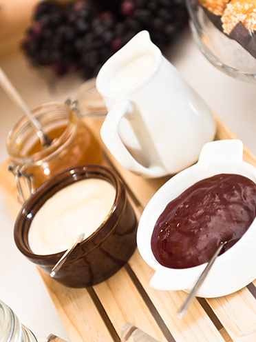 # ulisse albiati food photographer: a selection of sauces and condiments. Le Pavoniere restaurant in Florence, Tuscany.