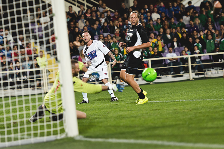 # Ulisse Albiati Sport Photographer: the aim of the game is to get the ball into the opponent's goal, delimited by two vertical poles joined at the top by a crossbar.