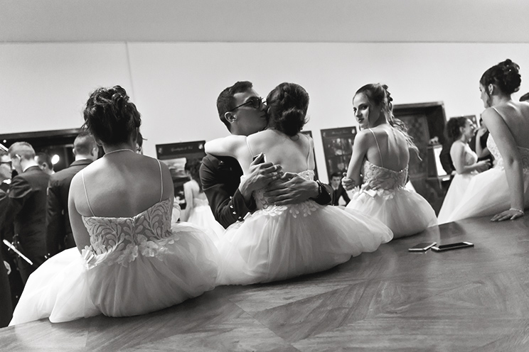 # Ulisse Albiati Photographer: the city of Vienna still maintains many of the institutions that made up the life of the Habsburg Empire court. Debutante ball, Italian Air Force theater in Florence, Tuscany.